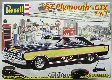 Revell 1/25 1967 Plymouth GTX - 2 in 1 Kit, 85-2386 plastic model kit